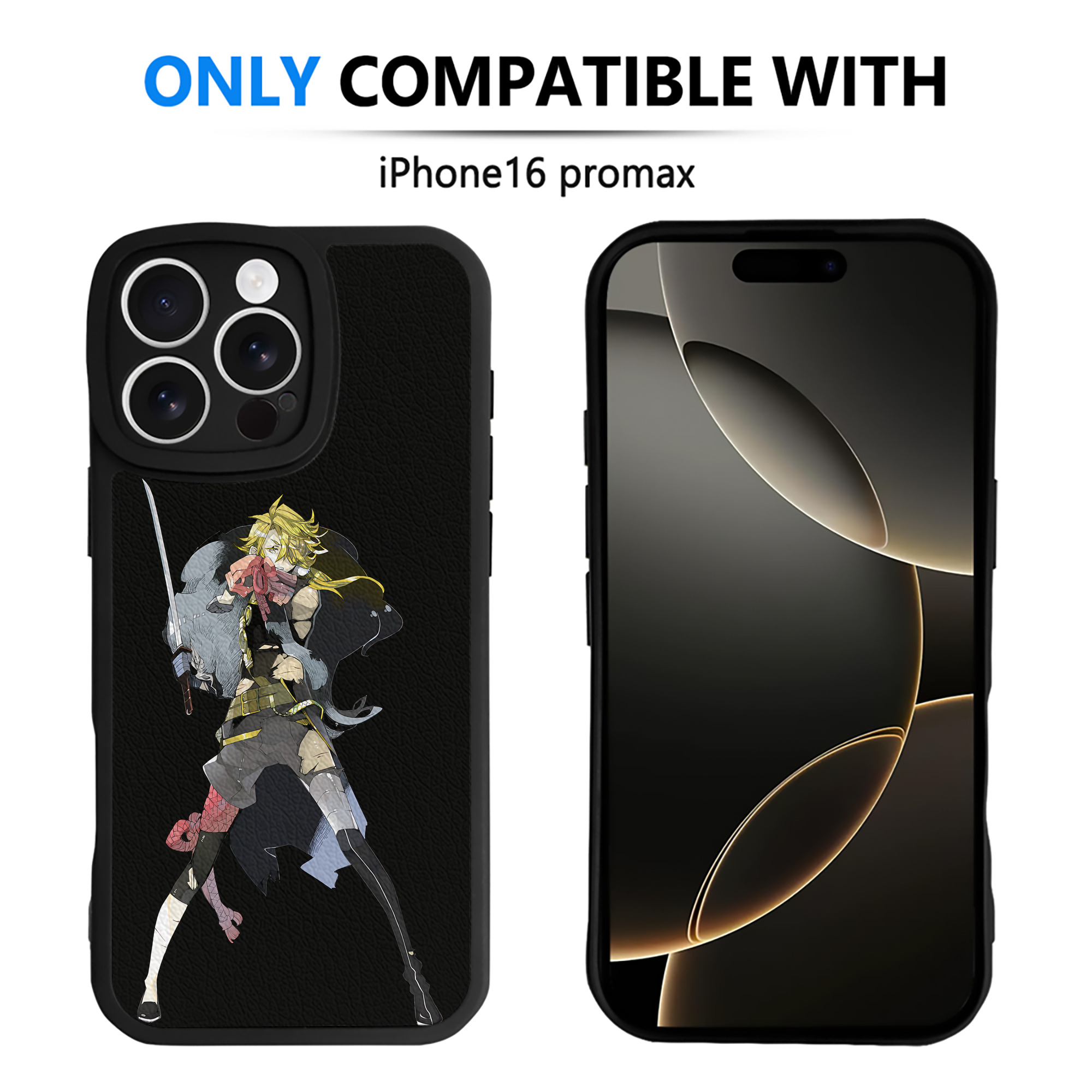 （画像用） 刀剣乱舞 Touken Ranbu 【iPhone 16シリーズ対応】シリコンスマホケース（レザー調） 材質：シリコン